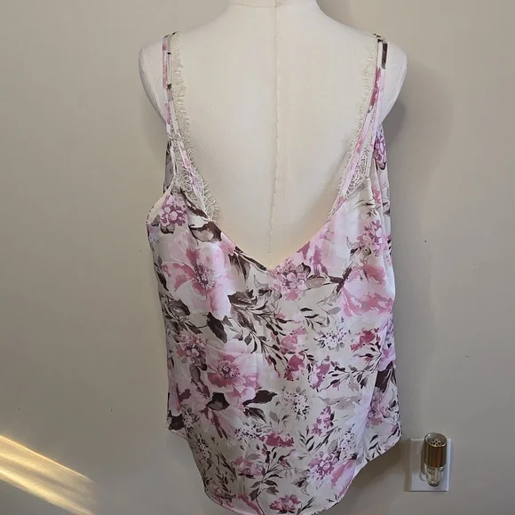 Express Floral Lace Cami XL Cottagecore Coquette Feminine Romantic Top Camisole - Picture 6 of 11